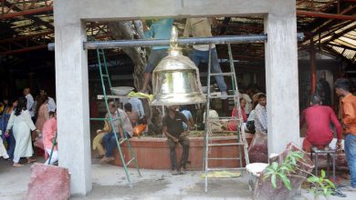Photo of श्रद्धा की ध्वनि बना संकट मोचन मंदिर का 1100 किलो वजनी घंटा