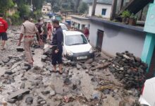 Photo of Uttarakhand : थराली में बादल फटा, 2 लापता 80 घरों में भरा मलबा